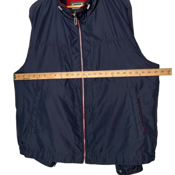 Bugatti Men's 2XL Nylon Modern Bomber Golf Jacket Waterproof Full Zip Navy Blue - Picture 5 of 8